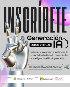 Panel de Inscripción a los nuevos cursos virtuales Generación IA